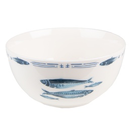 [FIBPU] Bol de soupe Blanc Bleu Ø 14x7 cm / 500 ml