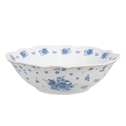 [BRBBO] Soup Bowl White Blue Ø 15x5 cm / 350 ml