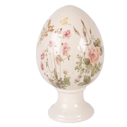 [6CE2401XL] Decoratie ei op voet Ø 17x28 cm