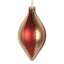 Palla di natale Color oro Rosso Ø 8x15 cm