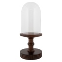 Cloche de verre Transparent Marron Ø 17x40 cm