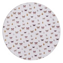 Presentation Plate White Pink Ø 33x1 cm