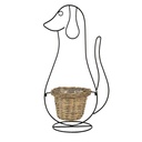 Flower Pot Inside Dog Black 35x22x67 cm