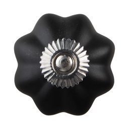 [64379] Doorknob Black Ø 4x3 cm / S3 cm