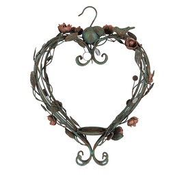[5Y1341] Kandelaar hangend hart 43x22x60 cm