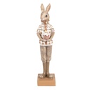 Image de décoration des Lapin Marron Beige 7x7x28 cm