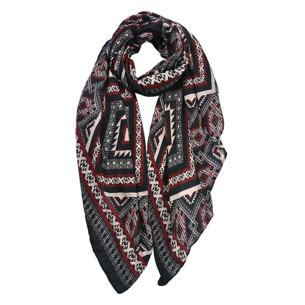 Foulard Donna Nero 80x180 cm