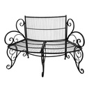 Gartenbank Schwarz 134x54x92 cm