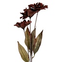 Branche de décoration avec fleurs Marron Vert 8x5x60 cm