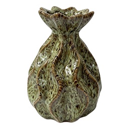Clayre & Eef Vaso Verde Ceramica
