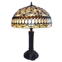 Tiffany Tischlampe Beige Ø 46x62 cm E27/max 2x60W