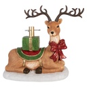 Supporto per l'albero di Natale Cervo Marrone Rosso 48x26x52 cm
