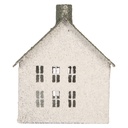 Decoration House White Green 12x7x15 cm