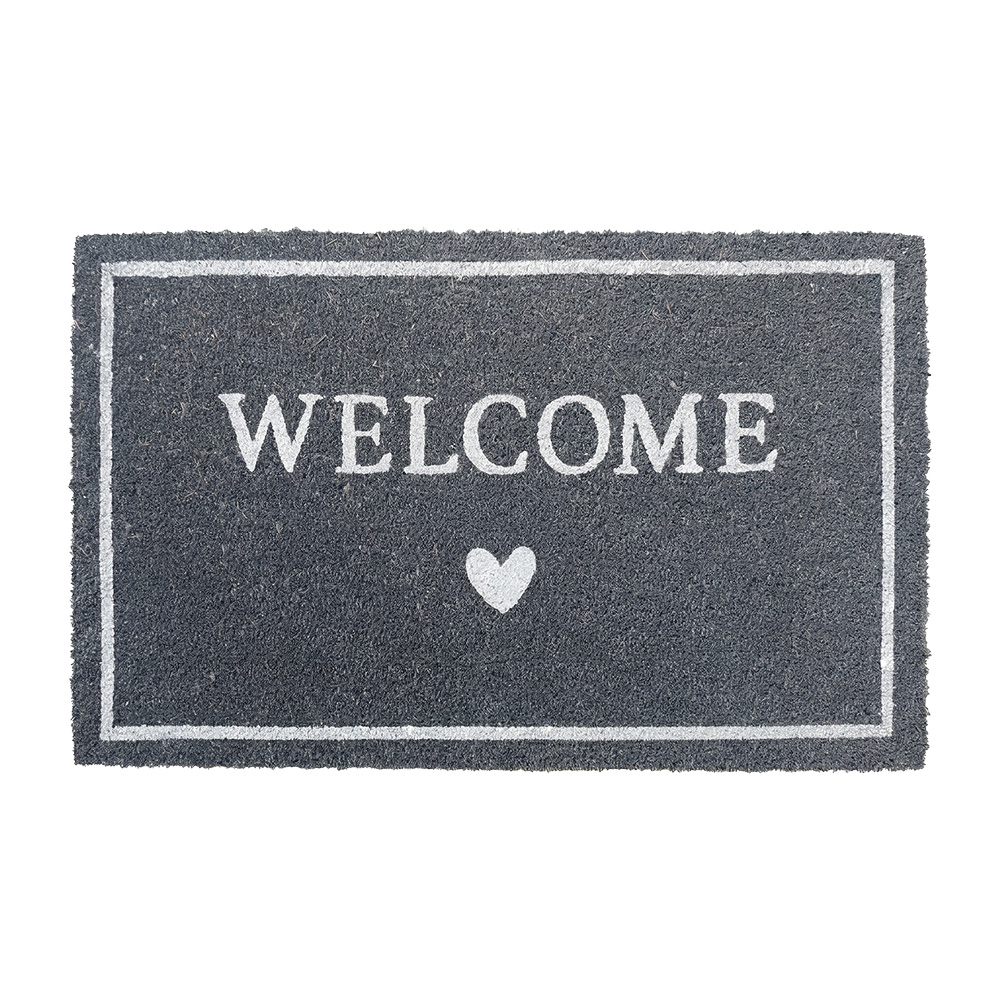 Doormat Inside Brown White 75x45x1 cm