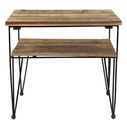 [65093] Beistelltisch Braun 38x26x36 cm