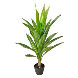 [5PL0179] Artificial Plant Green 25x25x90 cm