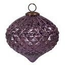 Christmas Bauble Purple Ø 15x12 cm