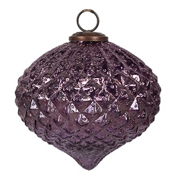 [6GL4326] Weihnachtskugel Violett Ø 15x12 cm