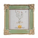 Bilderrahmen Grün Goldfarbig 13x2x13 cm / 10x10 cm