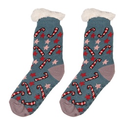 [JZSK0038] Socken Blau Rot one size