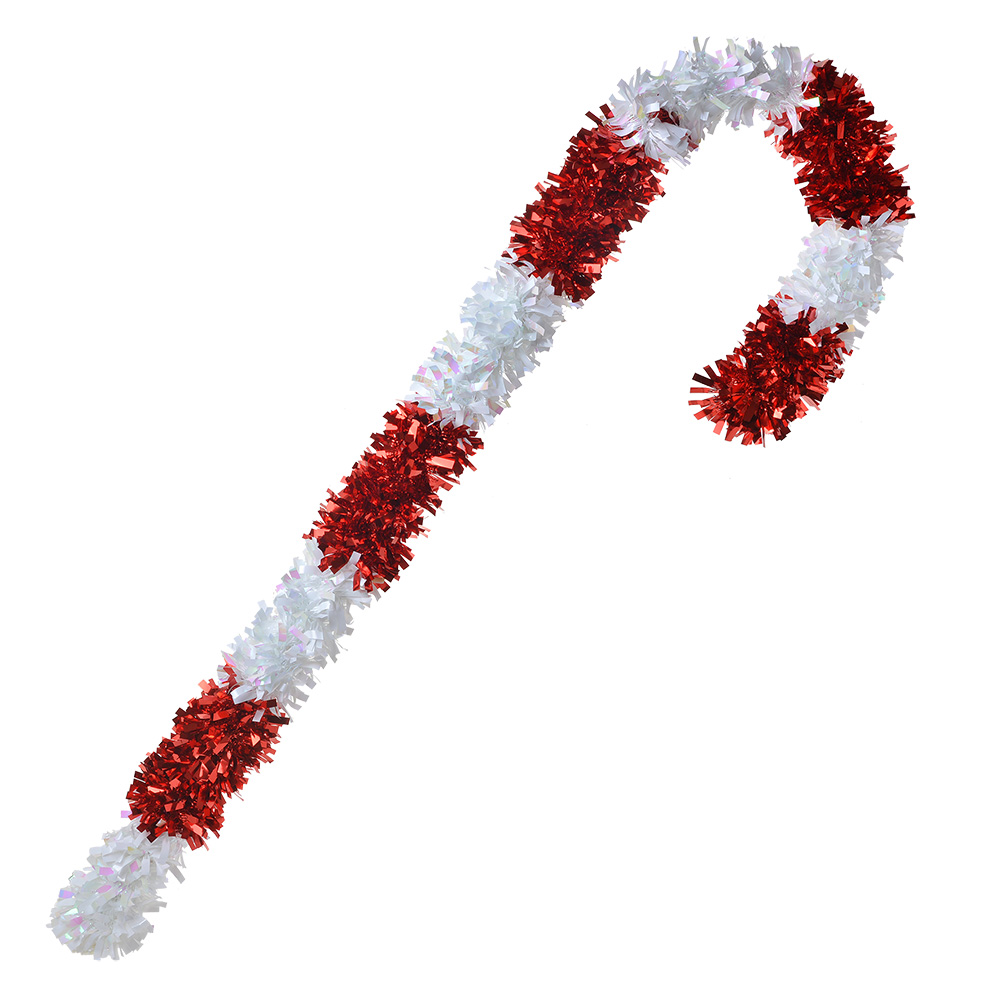 Weihnachtsdeko Zuckerstange Rot Weiß 26x7x95 cm