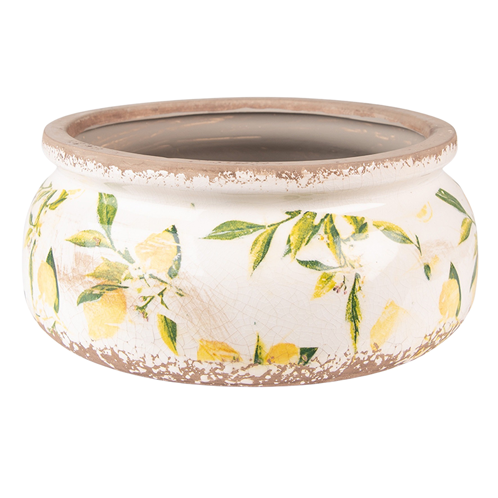 Decoratie bloempot Ø 23x10 cm