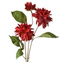 Fiori Finti Rosso Verde 17x10x70 cm