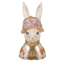 Deko Kaninchen Beige Goldfarben 26x26x50 cm