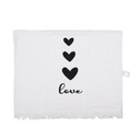Serviette d'invité Blanc Noir 40x66 cm