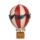 Decoration hot air balloon Red White Ø 26x42 cm