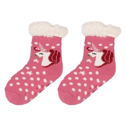 [JZSKC0017] Kindersocken Rosa Weiß one size