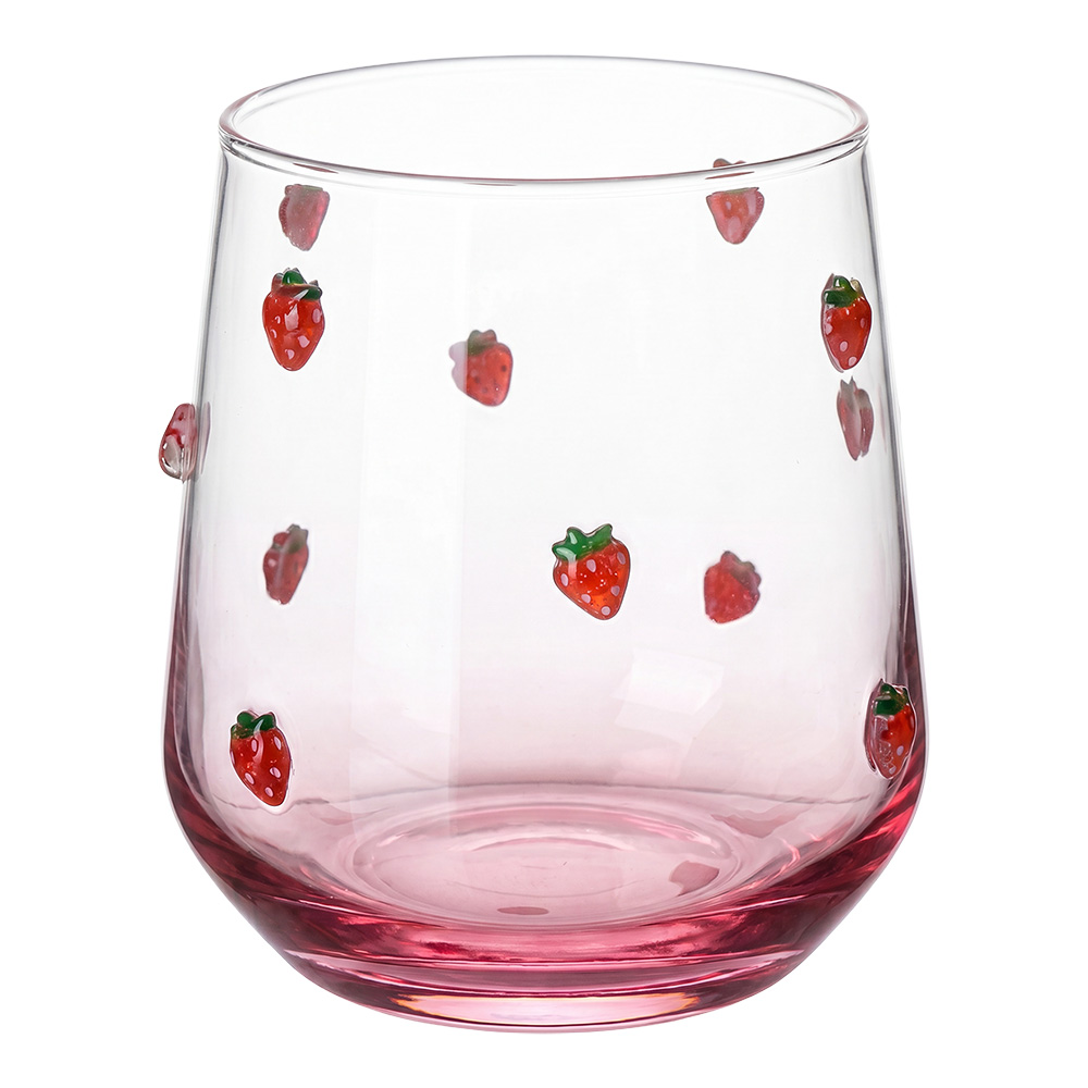 Bicchiere Acqua Trasparente Rosso Ø 7x11 cm / 320 ml