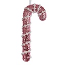 Décoration de Noël Pendentif Canne à sucre Rose Blanc 8x3x17 cm