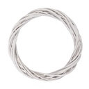 Decoration Couronne Blanc Ø 30x4 cm