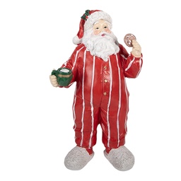 Clayre & Eef Décoration de Noël Image Père Noël 17x11x30 cm Rouge Plastique