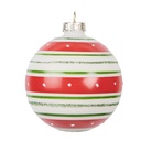 Palla di natale Rosso Verde Ø 8x8 cm