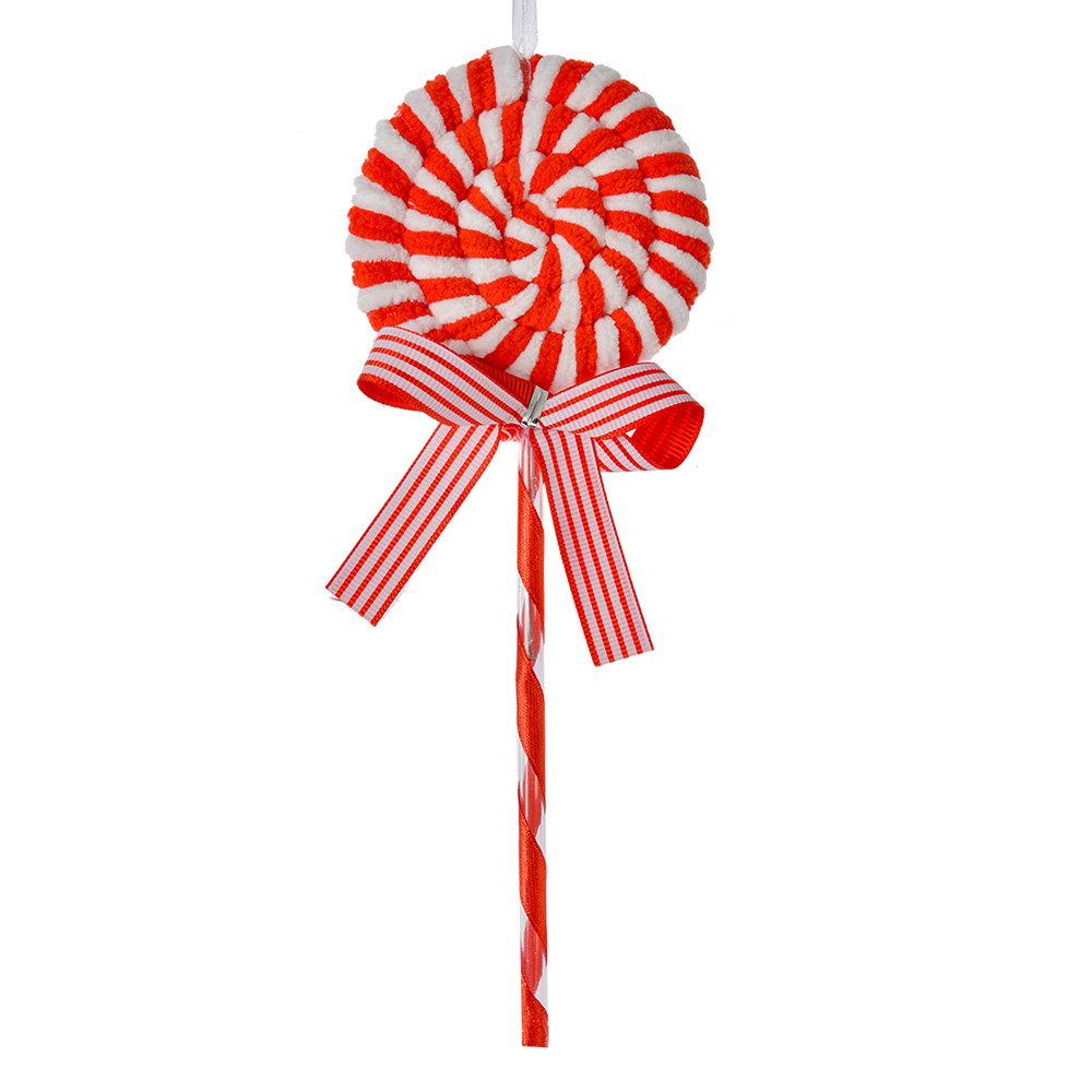 Weihnachtsdeko Anhänger Lollipop Rot Weiß 9x2x25 cm