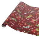 Carta regalo - rotolo (3) Rosso Verde 50x75 cm