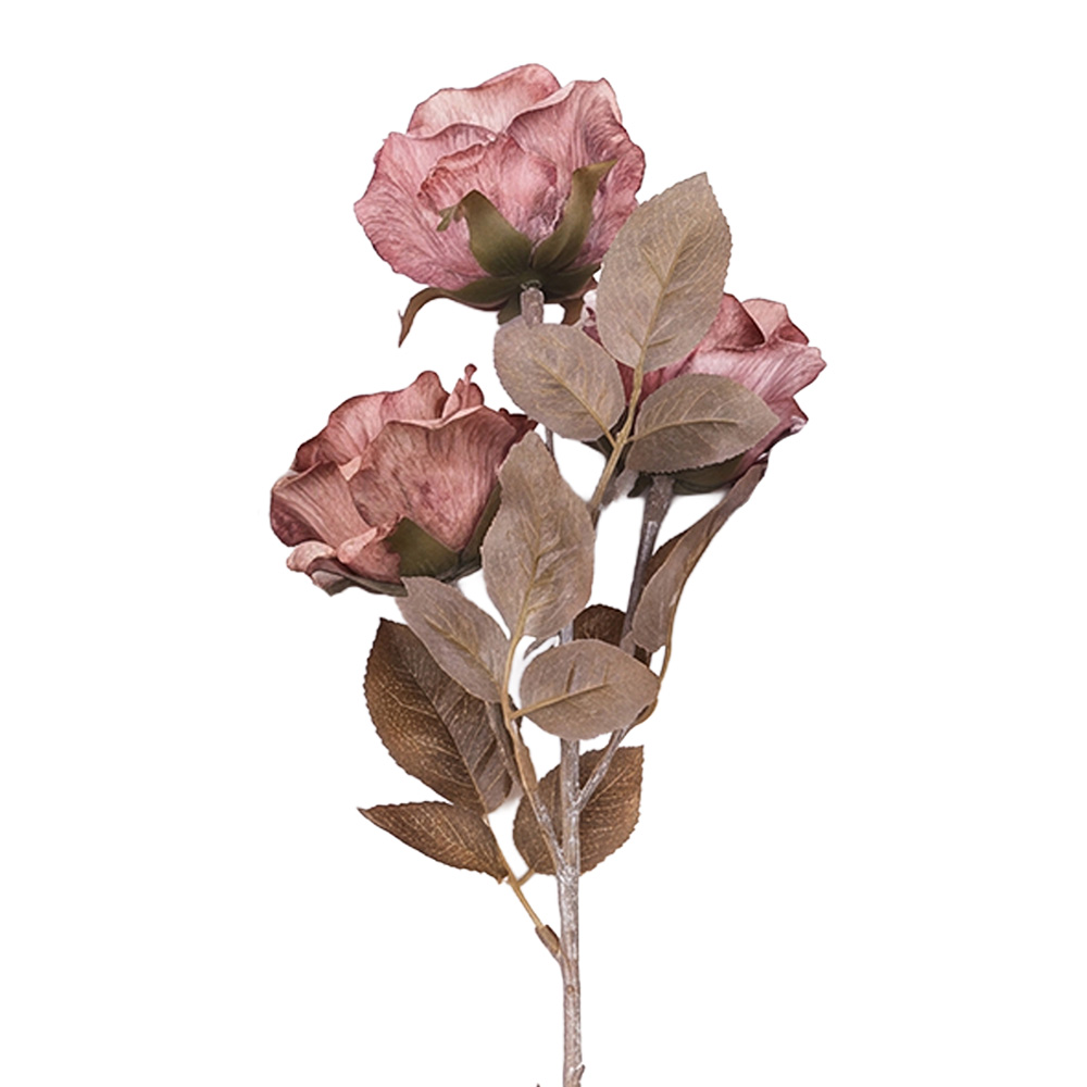 Decorazione ramo con fiori Rosso 83 cm