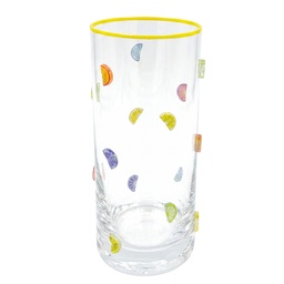 [6GL5520] Wasserglas Transparent Gelb Ø 6x15 cm / 350 ml