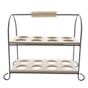 Egg Holder Black 21x11x20 cm