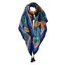 Echarpe femmes Impirmée Orange, Vert, Bleu 90x180 cm