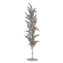 Decorazione Albero di Natale Color argento 12x12x60 cm