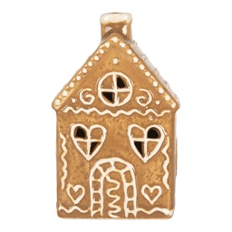 [6CE2332] Decoratie huisje met LED 7x6x12 cm