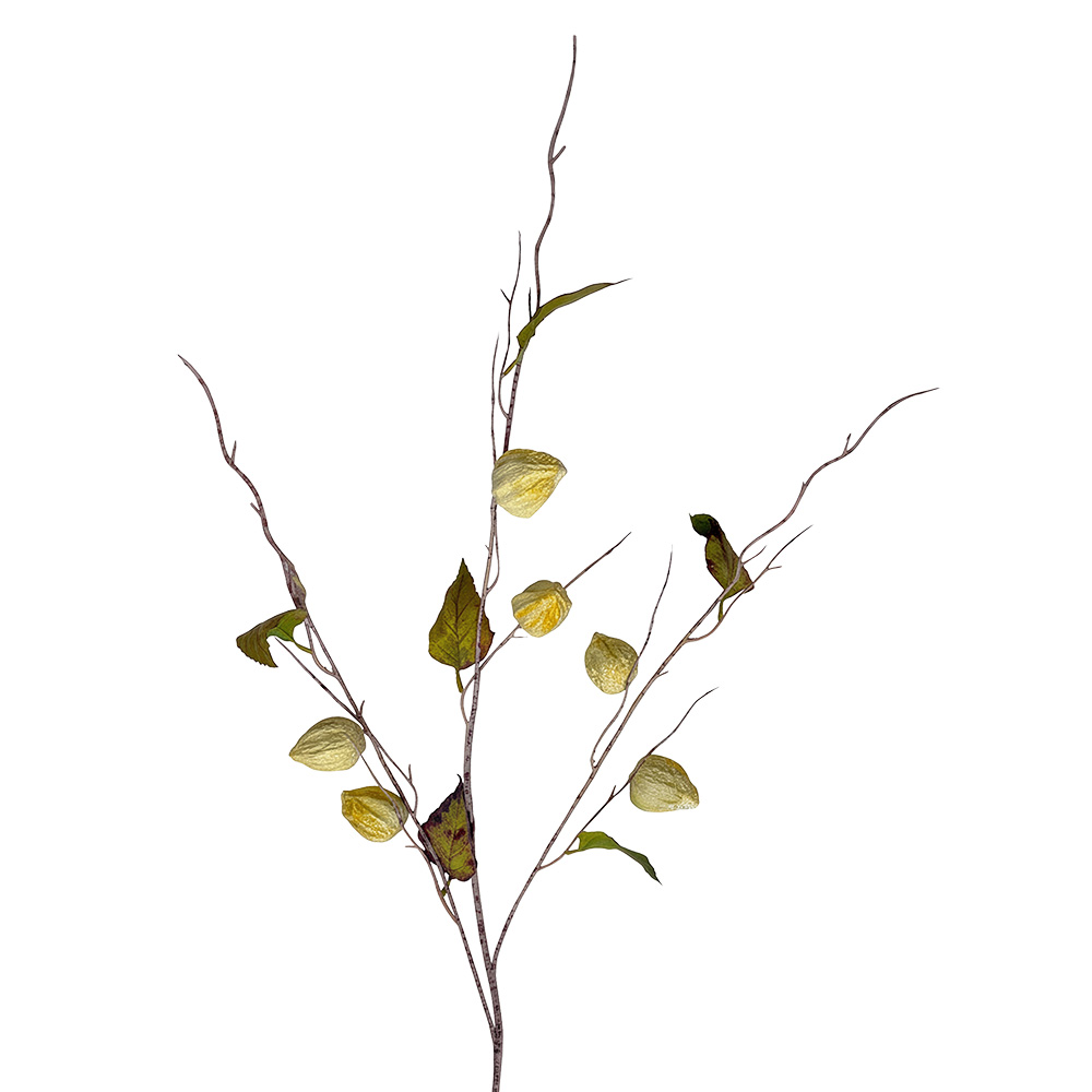 Decoratie tak met bloemen 105 cm