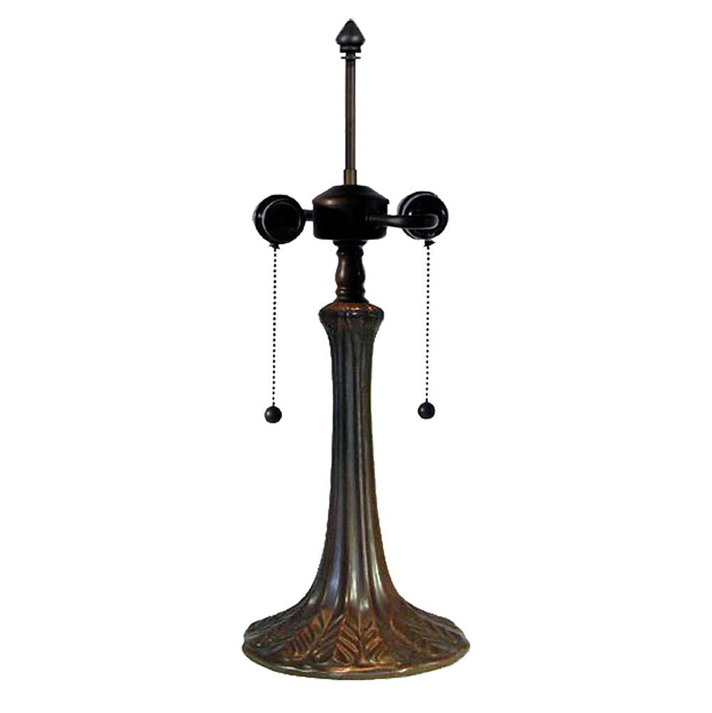 Lamp Base Table Lamp Tiffany Brown Ø 17x52 cm E27/max 2x60W