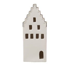 [6CE1598M] Decorazione casa con LED Beige, Oro 7x6x16 cm