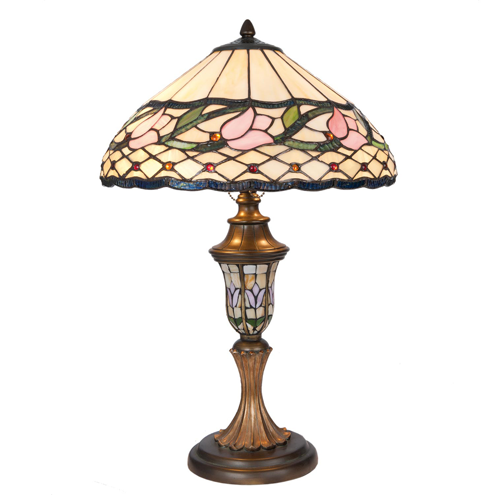 Tafellamp Tiffany Ø 40x60 cm E27/max 2x60W