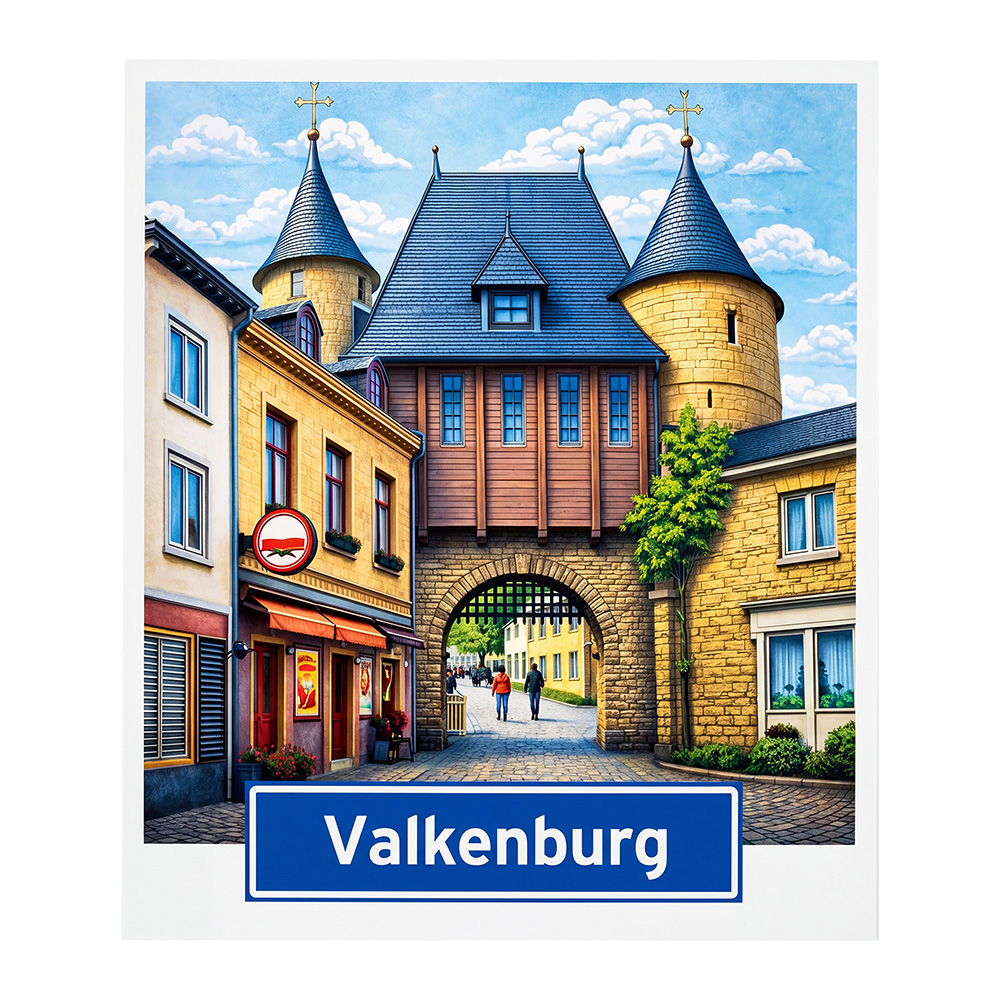 Deko Magnet Blau Beige 7x1x7 cm