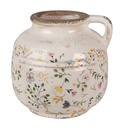 Dekorativer Krug Beige Gelb Ø 17x16 cm